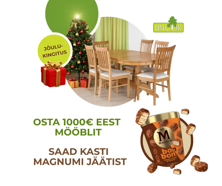 Osta 1000€ eest mööblit - saad kasti Magnumi jäätist