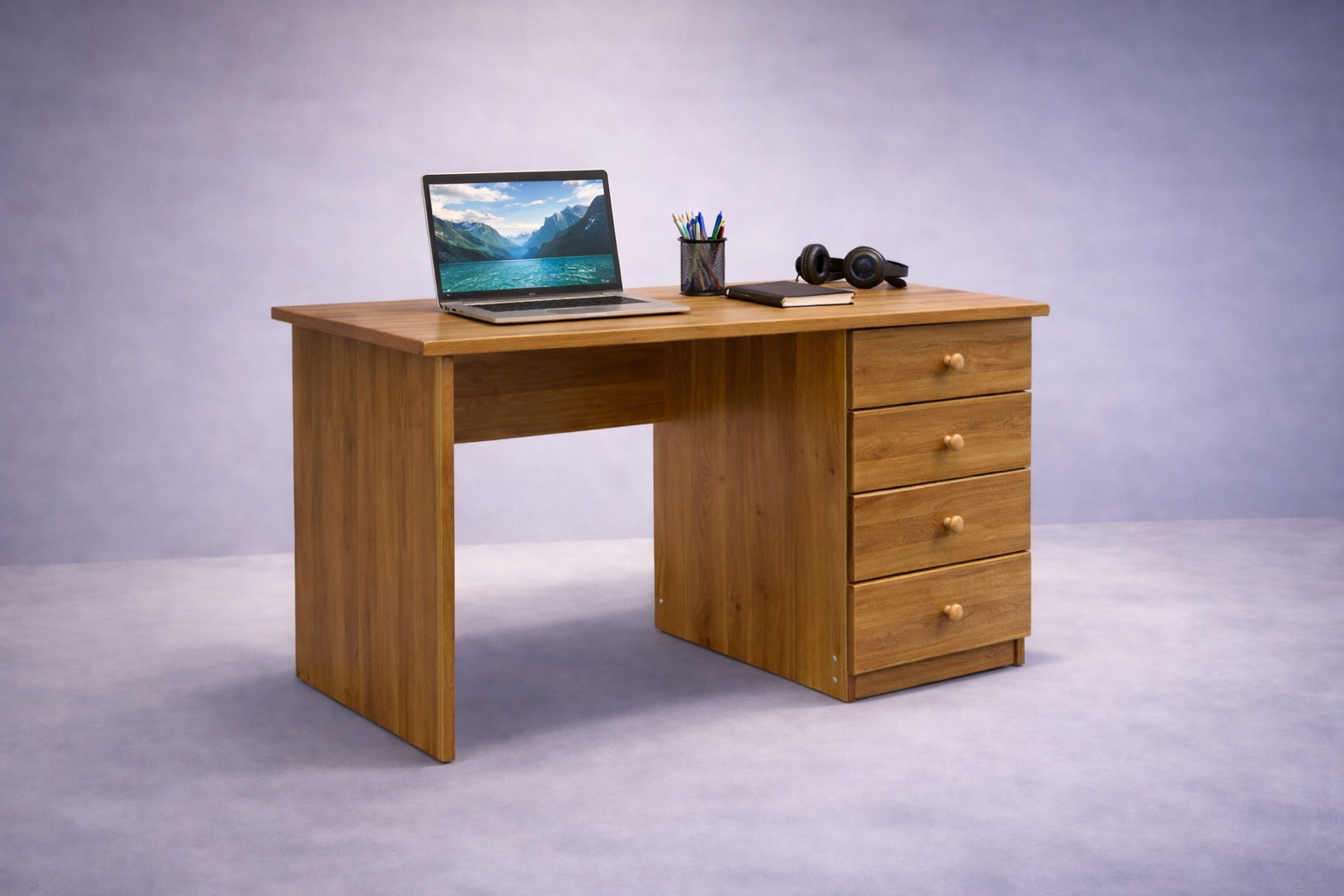 Must lepp kirjutuslaud nuppudega