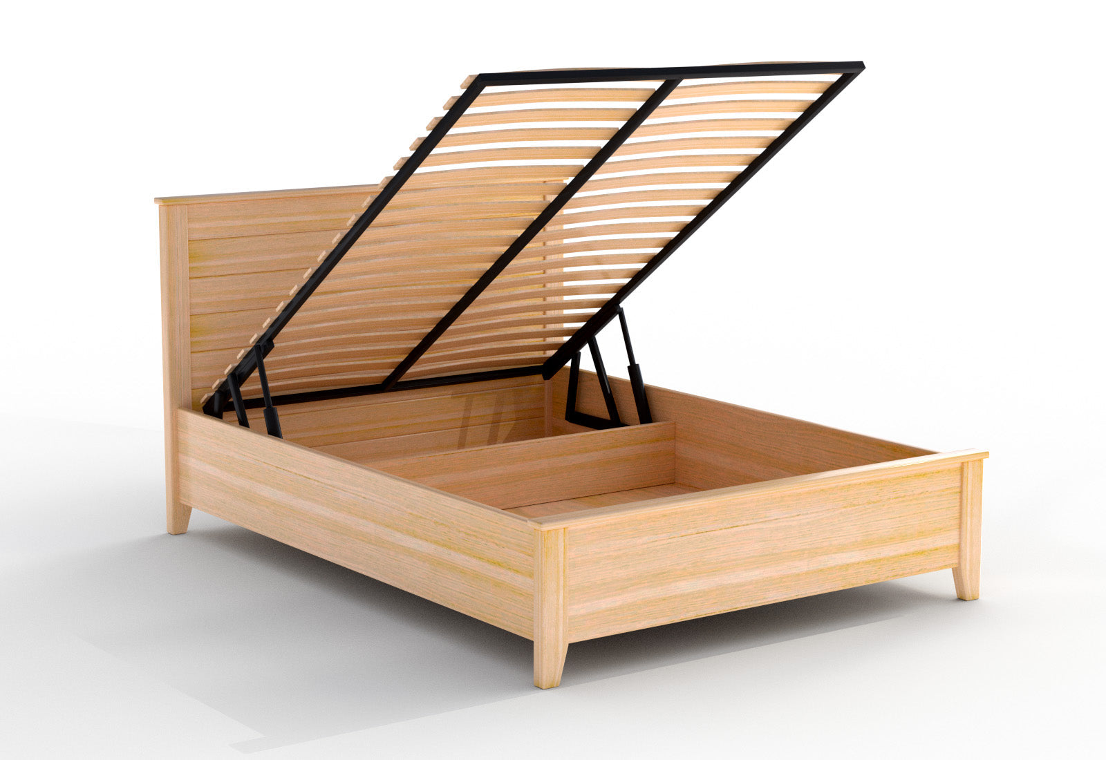 GAGA ülestõstetava mehhanismiga tammepuidust voodi