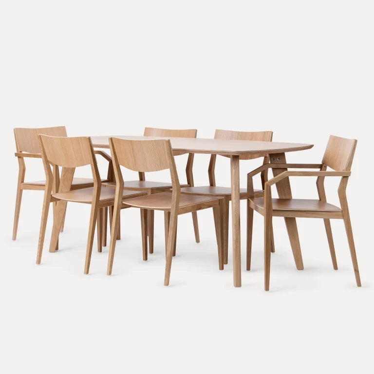 Pascal Laud 210 söögilaud 210 × 100 cm | kask ja tamm